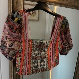 Alice & Olivia Colorful Patterned Women's Top
